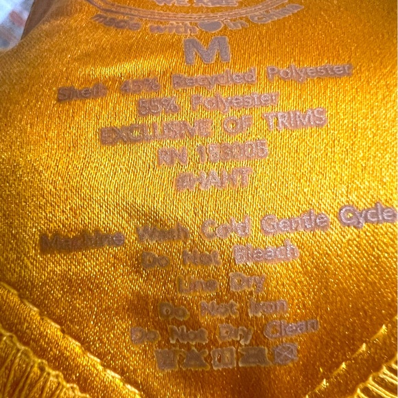 We Are HAH! Give it the slip golden midi slip dress; adjustable 🍝 straps; sz m - Picture 5 of 9